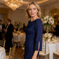 Elegant bodycon-klänning med rund halsringning