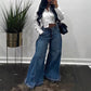 💖Oversized jeans med hög midja och vida ben för dam