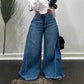 💖Oversized jeans med hög midja och vida ben för dam