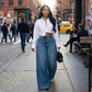 💖Oversized jeans med hög midja och vida ben för dam