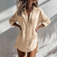 🔥Hot Sale Offers-Women's Loose-Fit Mid-Length Button-Down Shirt