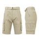 Snabborkande cargoshorts för herr med bälte