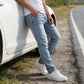 🔥🎁Nyhet 50 % RABATT🔥🔥Heta erbjudanden – Moderna stretchjeans i slim fit för män