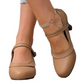 Eleganta pumps med rund tå och ankelrem