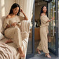 👗 50% RABATT! 🔥 2-delat set med axelbar topp & vida byxor för dam – Flödande & svalt – Perfekt för sommar, bröllop eller fest – bekväm och elegant ✨🌸