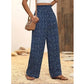 👖⏰ 50 % RABATT endast under en begränsad tid! Dambyxor med rynkad hög midja och vida ben – lätta, mångsidiga och i elegant oversize-stil 🌿
