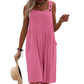 Ärmlös jumpsuit med vida ben för sommarbrisen