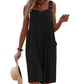Ärmlös jumpsuit med vida ben för sommarbrisen