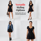 Women's Short Sleeve A-Line Mini Dress
