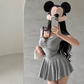 Women's Short Sleeve A-Line Mini Dress