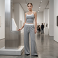 Wide Leg Sweatpants and Tank Top Outfit