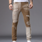 Slim fit-jeans för män med tonad effekt och slitningar