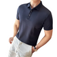 Kortärmad, enfärgad, svalkande skjorta för män i business casual-stil