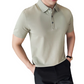 Kortärmad, enfärgad, svalkande skjorta för män i business casual-stil
