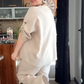 ✨👗Avslappnad elegans: Bekvämt loungewear-set för damer med upprullningsbara ärmar