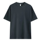 T-shirt i enfärgat tyg med neddragna axlar för män
