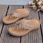 👡🌸 Ortopediska blommiga kilklackssandaler med fotvalvsstöd