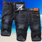 👖💨 Lätta stretch denimshorts för män med 3D-passform