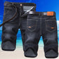 👖💨 Lätta stretch denimshorts för män med 3D-passform