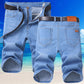 👖💨 Lätta stretch denimshorts för män med 3D-passform