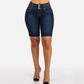 Dammodell med hög midja i stretchig denim