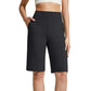 🩳 50% RABATT NU! 🚶‍♀️ Kvinnors stretch promenadshorts – 4-vägs stretch, hög midja & knälängd – Andningsbara, djupa fickor & skavfri – perfekta för vandring, resor eller vardag 🌸