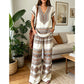 👚50% RABATT NU! ⏰ Tvådelat set för dam – Tryckt topp & byxor – Mjukt, andningsbart & ledig passform – perfekt för sommar, resor eller en avslappnad dag 🌸👖