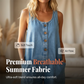 Ärmlös jumpsuit med vida ben för dam