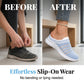 Andningsbara slip-on-mules i mesh för damer