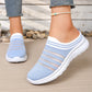 Andningsbara slip-on-mules i mesh för damer