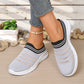 Andningsbara slip-on-mules i mesh för damer