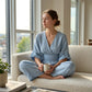 Jumpsuit för damer med V-ringning, hög midja och vida ben