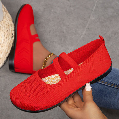 Andningsbara Fly Knit-slip-ons för damer