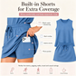 👚 50 % RABATT NU! 👗 Set med ärmlös linne och skort för damer – Inbyggda shorts, andningsbart och luftigt – Perfekt för tennis, golf eller avslappnade sommardagar – Sportigt och elegant set i två delar 🎾
