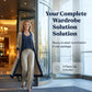 3-delat set för damer: kofta, väst och byxor i kontrastfärger