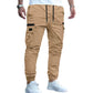 Casual-joggingsbyxor med flera fickor för män