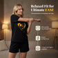 🌻👚 Avslappnat solrosprint T-shirt set