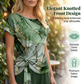 Elegant tvådelat set med mönster för damer