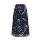Women's High-Waisted Mesh A-Line Skirt