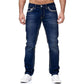 Herrjeans med hög elasticitet och dubbla sömmar