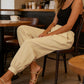 Women's Casual Solid Color Ankle-Cuffed Pants
