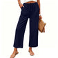 Women's Casual Wide-Leg Drawstring Pants