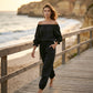 Elegant jumpsuit för damer med axelbar design – bekväm, stilfull och lätt att bära