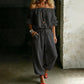 Elegant jumpsuit för damer med axelbar design – bekväm, stilfull och lätt att bära