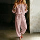 Elegant jumpsuit för damer med axelbar design – bekväm, stilfull och lätt att bära