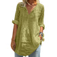 Women's Casual V-Neck Tie Pleated Top