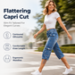 👖 Vintage-inspirerade capri-jeans i cargostil med dragsko i nederkanten – praktiska fickor och avslappnad stil för dagar i stan