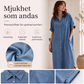 Dammlös passform med knappar denimklänning