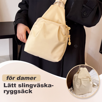 Damens lätt axelväska ryggsäck
