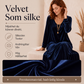 Damens eleganta långärmade maxiklänning